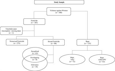 Sexual femicide, non-sexual femicide and rape: Where do the differences lie? A continuum in a pattern of violence against women